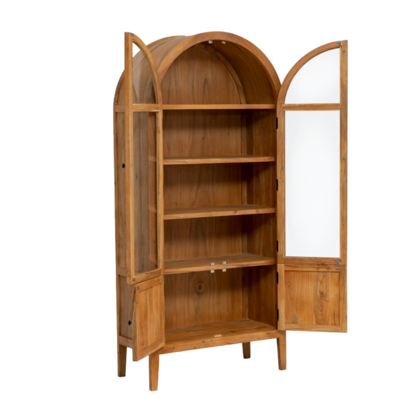 Furnliv Acacia Wood Display Cabinet