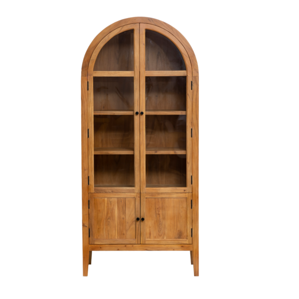 Furnliv Acacia Wood Display Cabinet