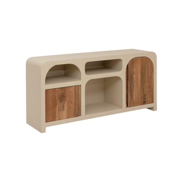 Furnliv Fade Natural Solid Wood Sideboard #02 - Image 3