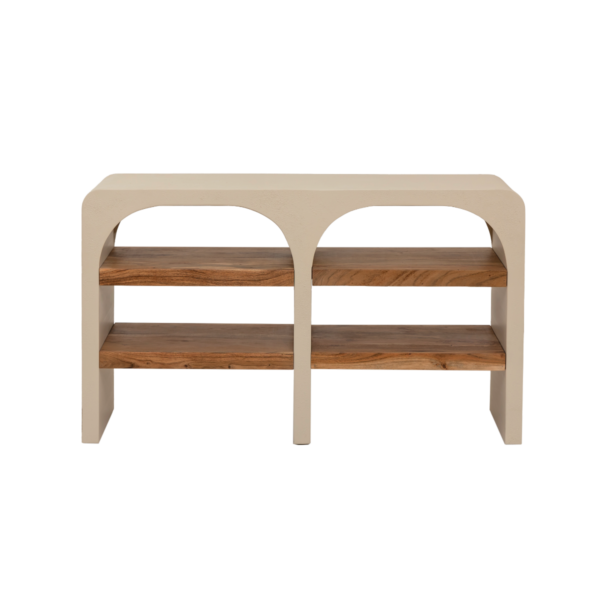 Furnliv Fade Natural Solid Wood Vanity Unit #07 - Image 7