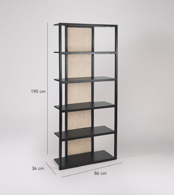 Furnliv Rattan Black Shelving Unit #06 - Image 5