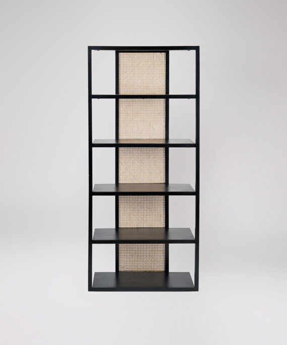 Furnliv Rattan Black Shelving Unit #06