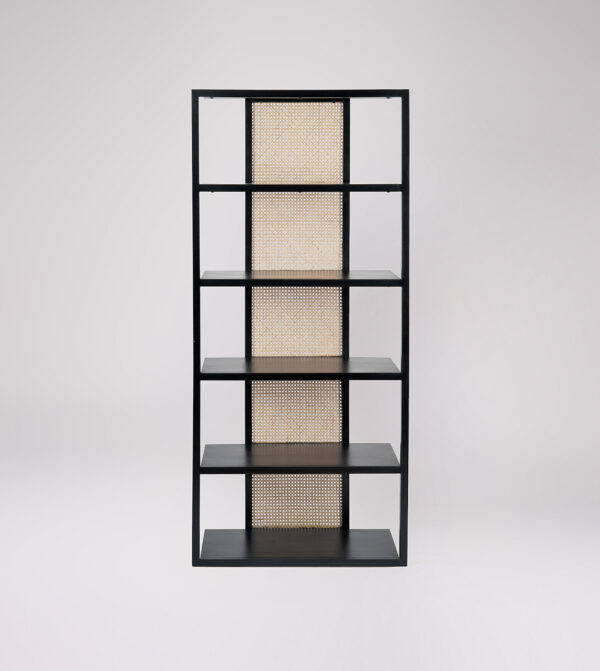 Furnliv Rattan Black Shelving Unit #06
