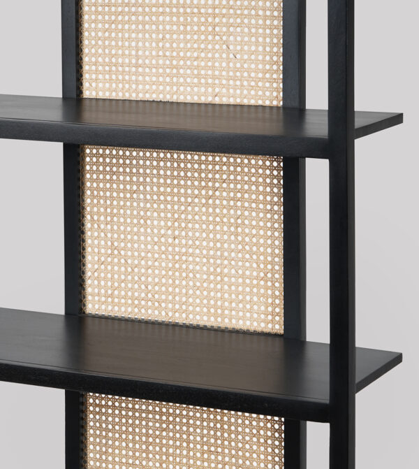 Furnliv Rattan Black Shelving Unit #06 - Image 3
