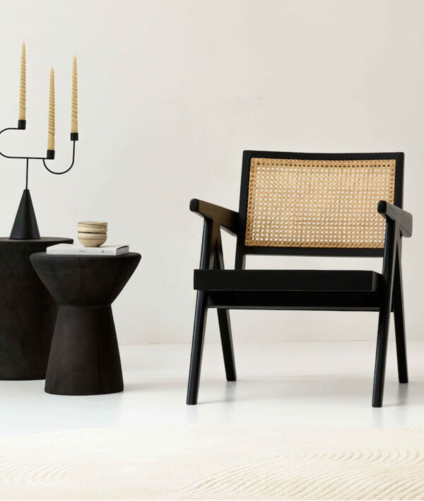Furnliv Mandor Traditional Chandigarh Designed Premium Cane Accent Chair #14 - Image 3