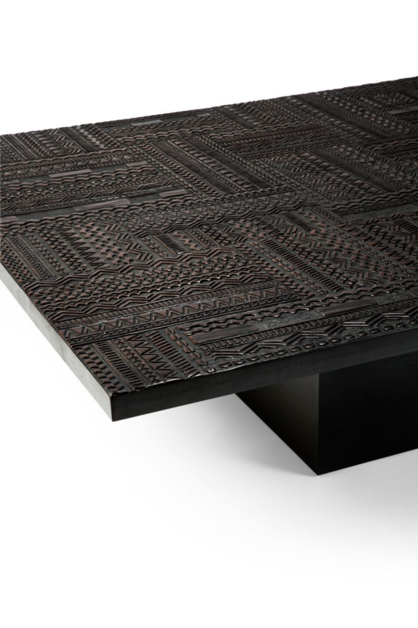 Furnliv Jodhpur Traditional Solid Wood Coffee Table - Image 4