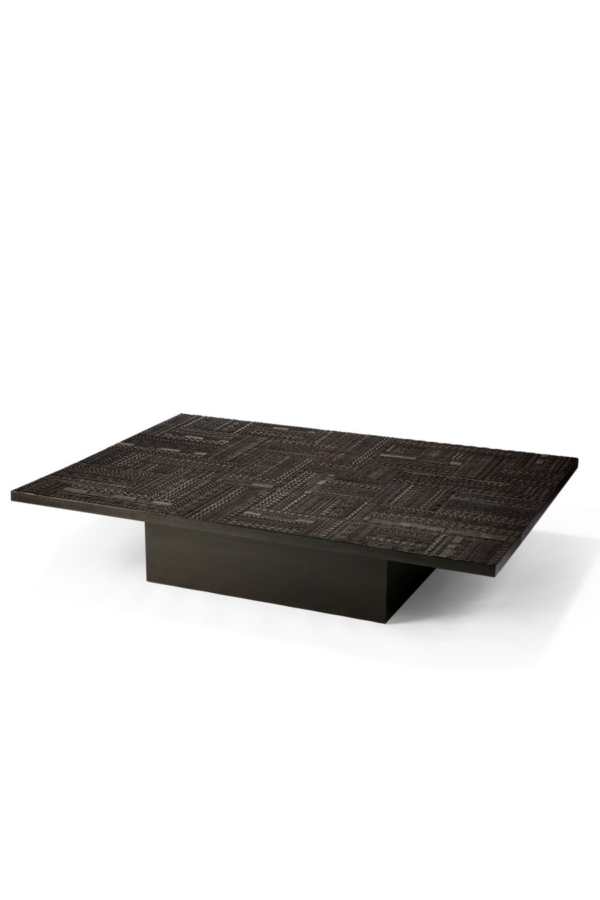 Furnliv Jodhpur Traditional Solid Wood Coffee Table - Image 3