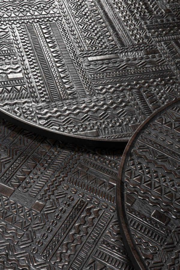 Furnliv Jodhpur Traditional & Carved Nesting Coffee Table Set - Image 2