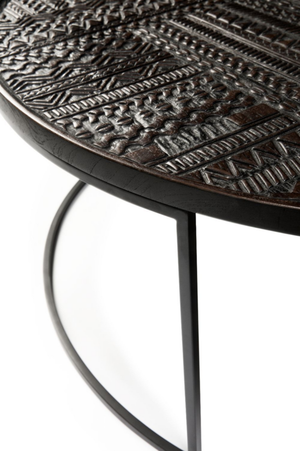 Furnliv Jodhpur Traditional & Carved Nesting Coffee Table Set - Image 3