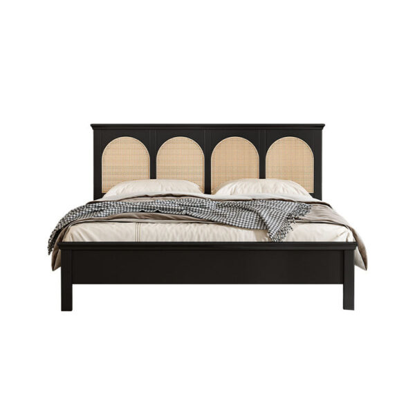 Furnliv Mandor Premium Solid Wood Cane Bed #05 - Image 3
