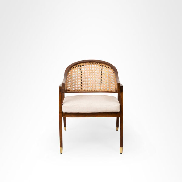 Furnliv Mandor Premium Solid Wood Dining Chair with Natural Cane #21 - Image 5