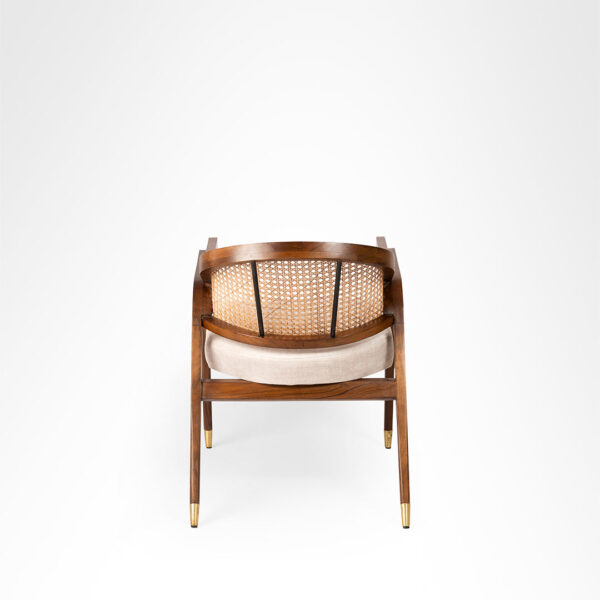 Furnliv Mandor Premium Solid Wood Dining Chair with Natural Cane #21 - Image 4