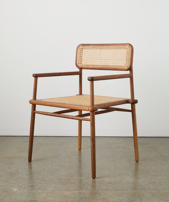 Furnliv Mandor Sleek Cane Dining Chair #17