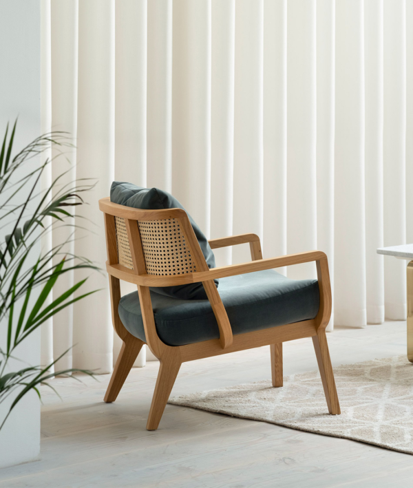 Furnliv Mandor Premium Low Back Cane Chair #13 - Image 3