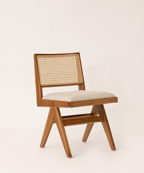 Furnliv Mandor Premium Chandigarh Designed Cane Dining Chair #15