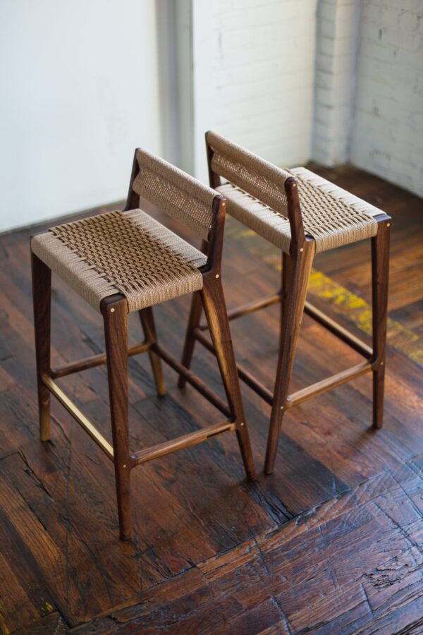 Furnliv Celine Solid Wood Bar Chair #02 - Image 6