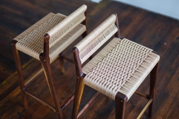 Furnliv Celine Solid Wood Bar Chair #02 - Image 4