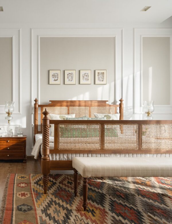 Furnliv Mandor Premium Cane Solid Wood Bed #03 - Image 2