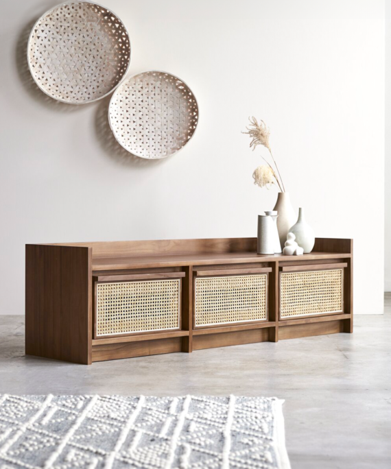 Furnliv Mandor Solid Wood TV Unit #08