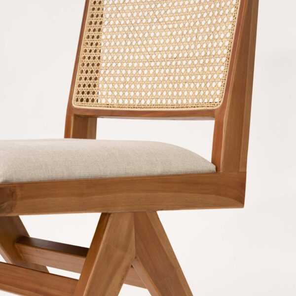 Furnliv Mandor Premium Chandigarh Designed Cane Dining Chair #15 - Image 5