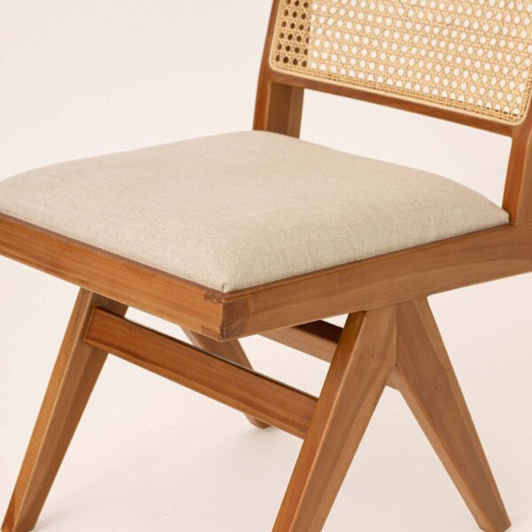 Furnliv Mandor Premium Chandigarh Designed Cane Dining Chair #15 - Image 4