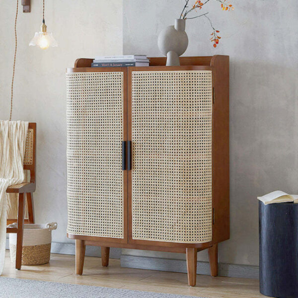 Furnliv Mandor Premium Rattan Shoe Rack #02 - Image 7