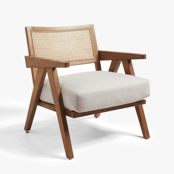 Furnliv Mandor Premium Chandigarh Designed Cane Lounge Chair #09 - Image 4