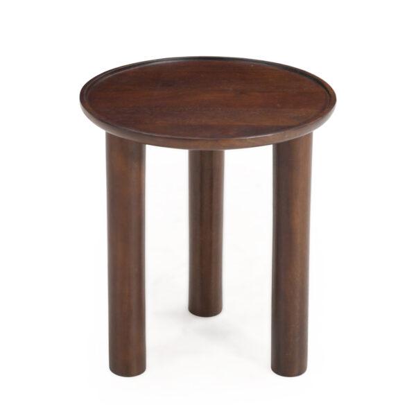 Furnliv Lama Premium Solid Wood End Table Walnut Finish - Image 6