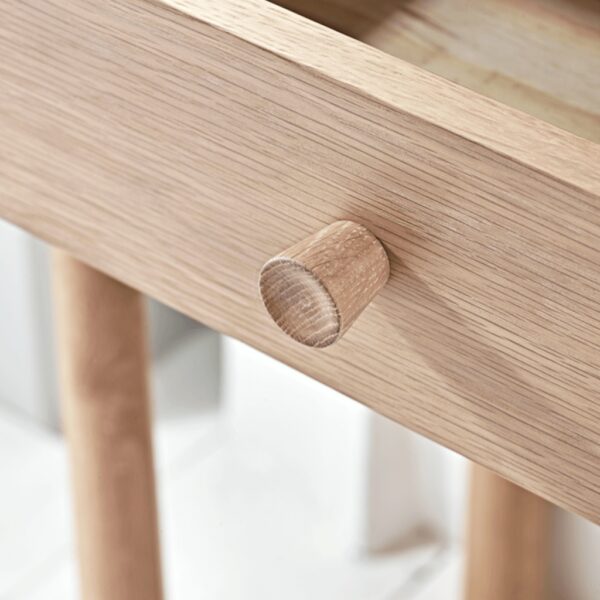 Furnliv Ella Scandinavian Style Oak Wood Console Table #1 - Image 4