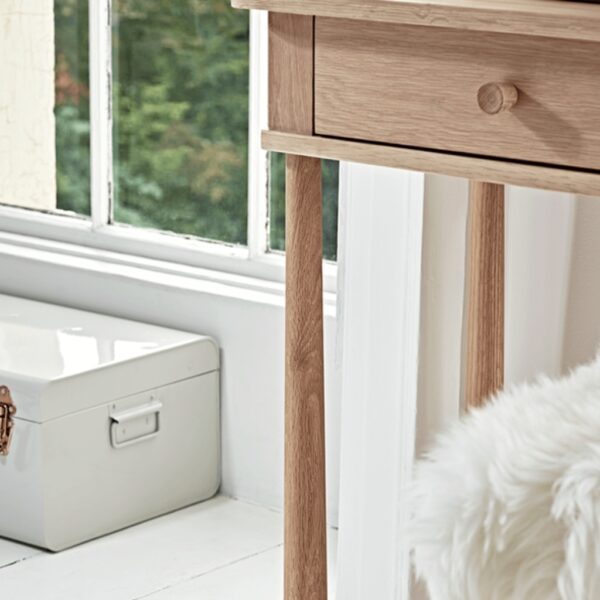 Furnliv Ella Scandinavian Style Oak Wood Console Table #1 - Image 2