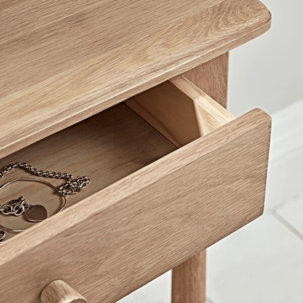 Furnliv Ella Scandinavian Style Oak Wood Console Table #1 - Image 3