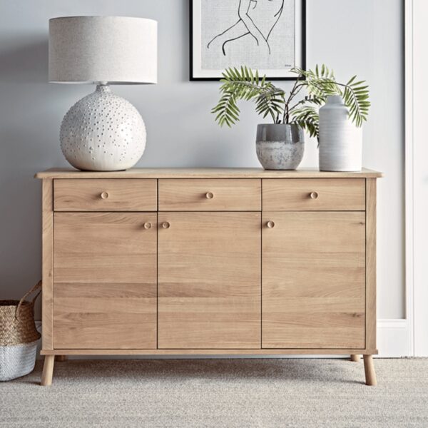Furnliv Ella Scandinavian Style Oak Wood Sideboard #3 - Image 6