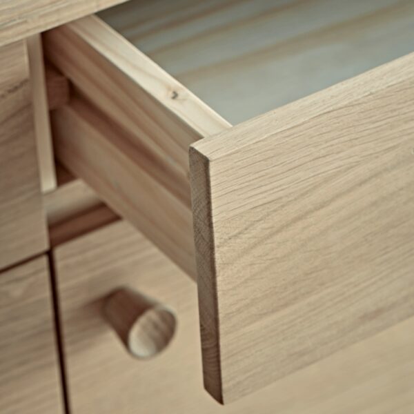 Furnliv Ella Scandinavian Style Oak Wood Sideboard #3 - Image 4