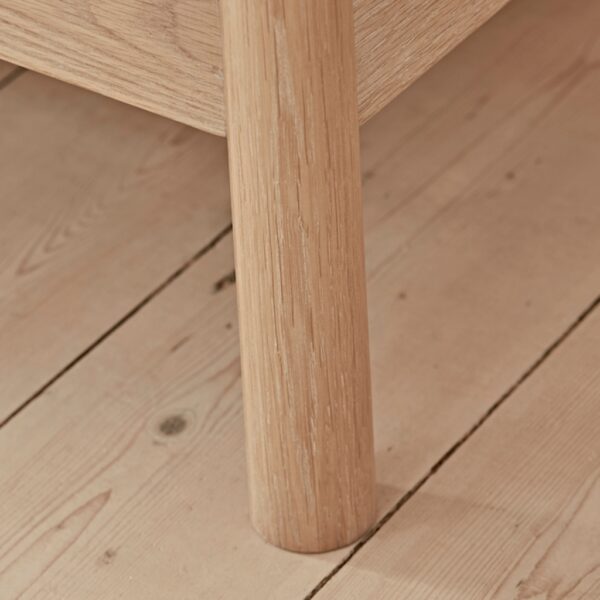 Furnliv Ella Scandinavian Style Oak Wood Bed #8 - Image 3