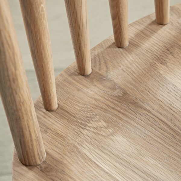 Furnliv Ella Scandinavian Style Oak Wood Dining Chair #6 - Image 6