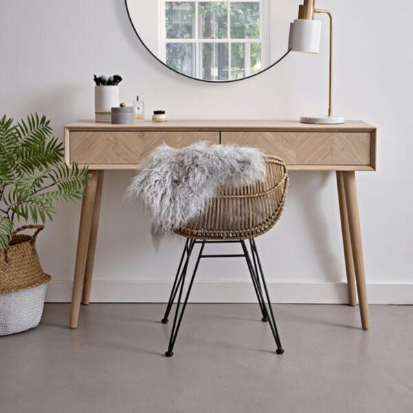 Furnliv Sienna Premium Oak Wood Console Table #1 - Image 2