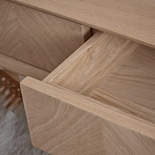 Furnliv Sienna Premium Oak Wood Console Table #1 - Image 5