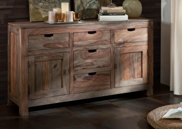 Furnliv Grayse Solid Sheesham Wood Sideboard #01 - Image 2