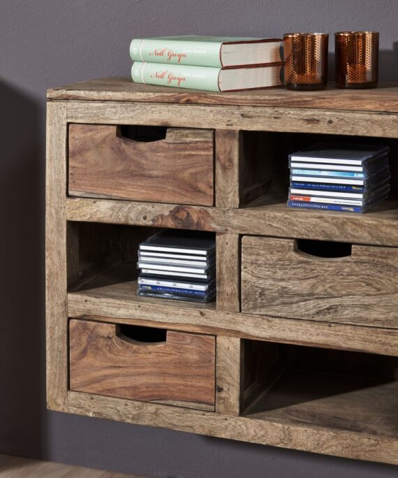 Furnliv Grayse Sheesham Hanging Cabinet #06