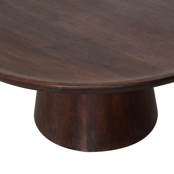 Furnliv Albert Premium Mango Wood Coffee Table (Walnut Finish) - Image 8