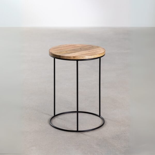 Furnliv Albert Premium Round Metal End Table - Image 3