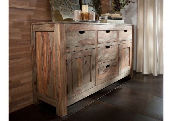 Furnliv Grayse Solid Sheesham Wood Sideboard #01 - Image 6