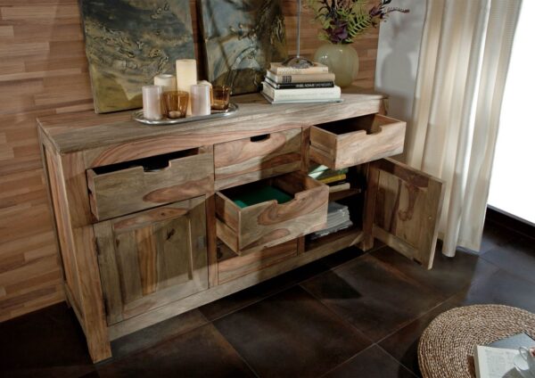 Furnliv Grayse Solid Sheesham Wood Sideboard #01 - Image 7