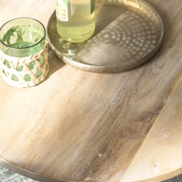 Furnliv Albert Solid Mango Wood Nesting Set of 3 Table - Image 8