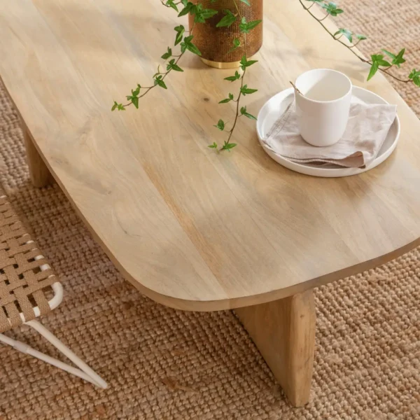 Furnliv Albert Solid Mango Wood Nesting Coffee Table Set - Image 6
