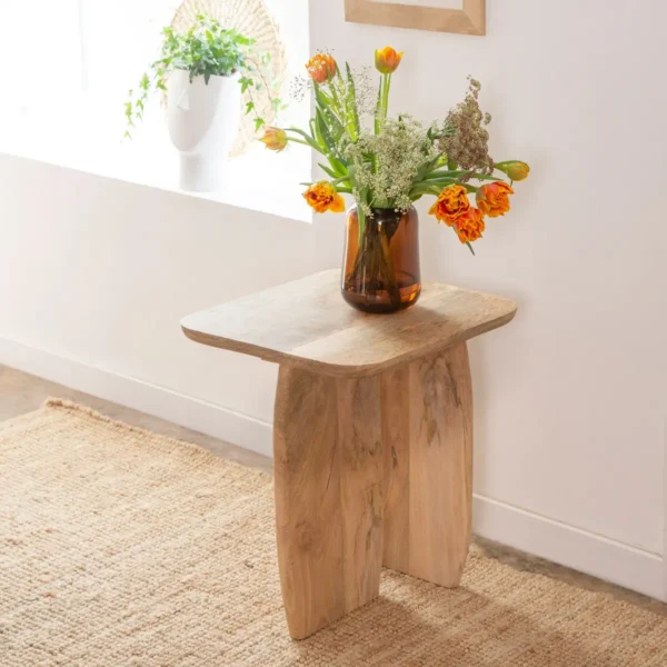 Furnliv Albert Solid Mango Wood Nesting Coffee Table Set - Image 8