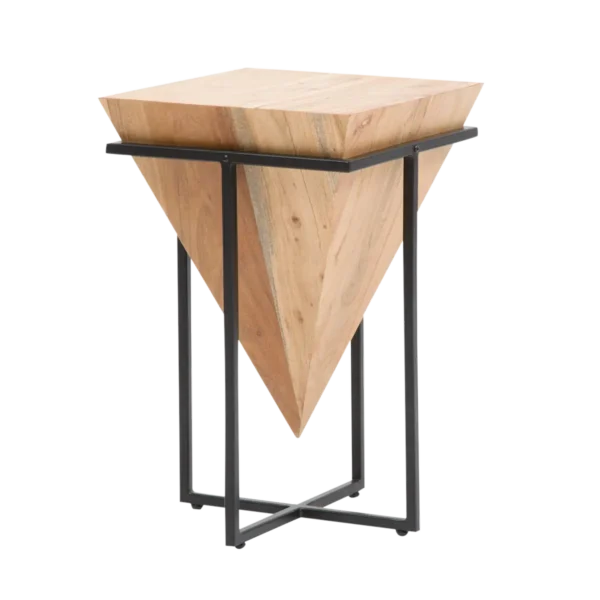 Furnliv Albert Solid Acacia Wood Side Table - Image 3