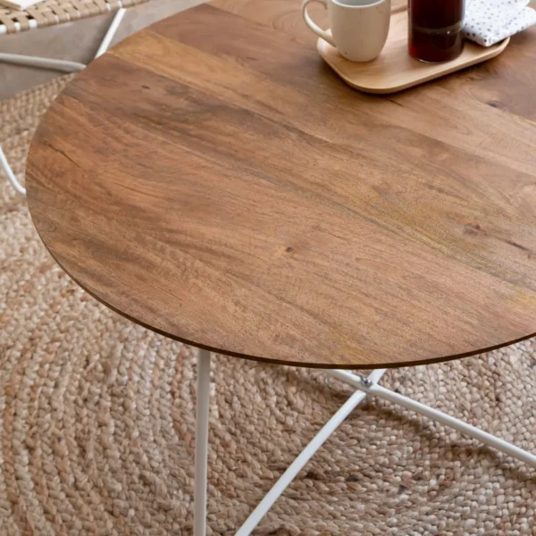 Furnliv Albert Round Coffee Table - Image 2