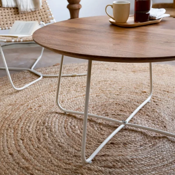 Furnliv Albert Round Coffee Table - Image 5