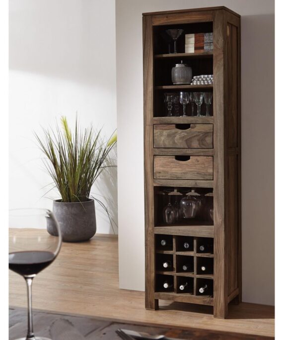 Furnliv Grayse Sheesham Wine Rack #05